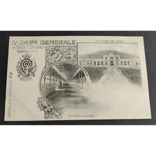 Cartolina Roma - IV Gara Generale di Tiro a Segno - Tettoia del Tiro