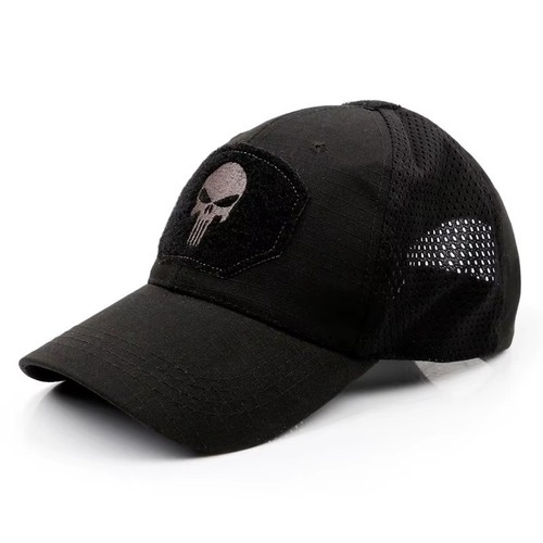 Black skull baseball cap - skull,