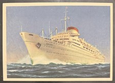 Cartolina Italia Societa’ Di Navigazione Genova M/N Giulio Cesare Non Viaggiata