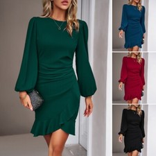 HOT-2025-Damen Rüschen Kleid