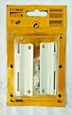 Coppia supporti per reggimensola element system 70mm viteria inclusa bianco