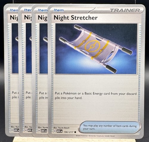 Night stretcher pokemon tcg - 4x,