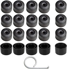 20 Copri Bulloni Esagonali 17Mm per Ruota Pneumatici Auto con 4 Tappi Antifurto
