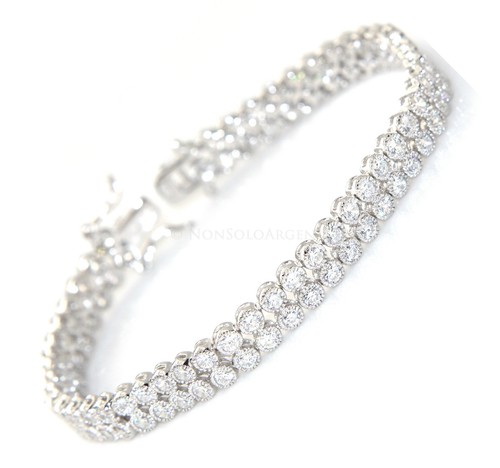 Argento 925 bracciale tennis - argento,