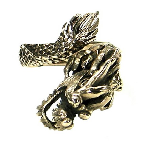Anello drago bronzo simbolo - anello,