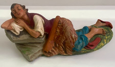 STATUINA PRESEPE VINTAGE IN CARTAPESTA "DORMIENTE" serie cm.30 Ditta FONTANINI
