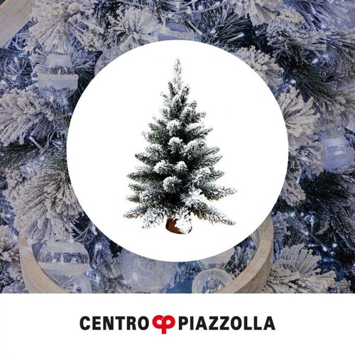 Albero mini natale innevato - albero,
