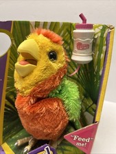 Vintage 2007 Hasbro FurReal Fur Real Friends Baby Parrot Bird Tiki  w/Bottle Box