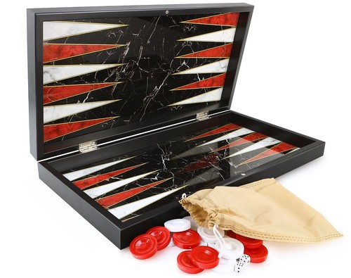 Backgammon tavla black marmo - backgammon,
