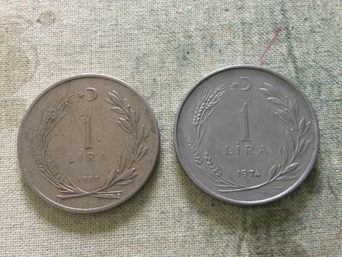 Monete turchia lira 1957 - 1,
