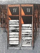 FABRIZIO PLESSI: "Armadio Proibito" Litografia 50x35 Firmata, Numerata. STUPENDA