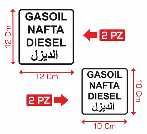 Set adesivi gasoil - 4,