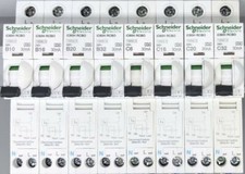 Schneider Acti 9 iC60H RCBO 6a 10a 16a 20a 25a 32a 40a 45a tipo B C + gamma PoN