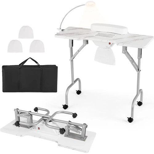 Tavolo manicure pieghevole con - tavolo,