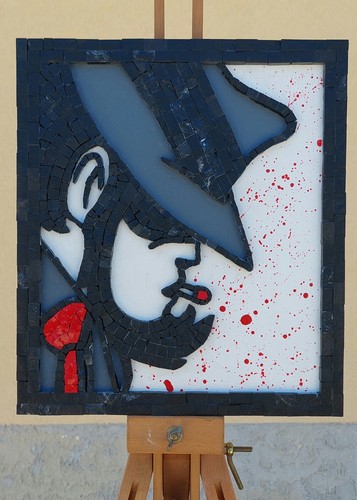 Opera arte unica mosaico - unica, in