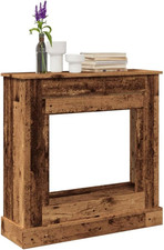 Cornice per Camino Legno Antico 90X30X90 Cm in Truciolato,Cornice per Caminetto,