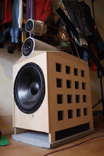 Coppia Casse Hi-fi artigianali 18” + Amplificatore Yamaha Ax-550