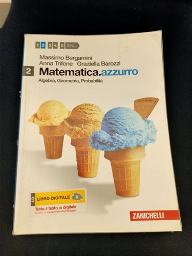 Libro matematica vazzurro - libro,
