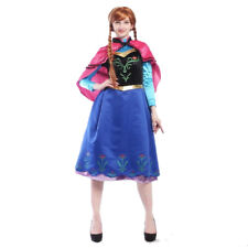 Costume Anna Frozen da principessa per adulti vestito completo carnevale cosplay