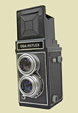 OGA-REFLEX 6x6 TLR - Obiettivo CASSAR 1:3.5/75mm RARA, e funzionante. 1952