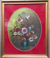 Vaso Di Fiori Dipinto a Olio