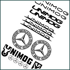 Set 15 ADESIVI Unimog Black