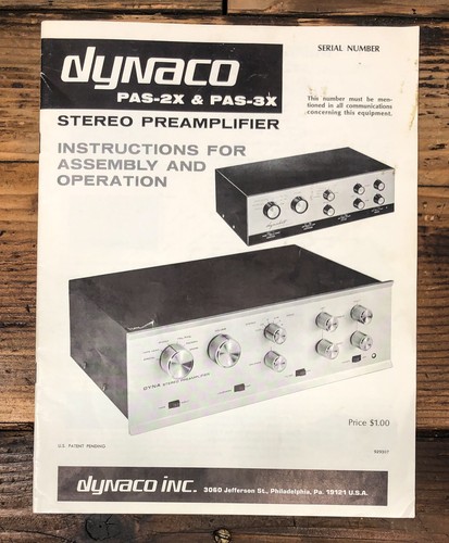 Dynaco pas 3x - pas-2x, pas-3x