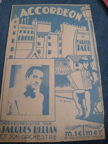 Ancienne partition accordeon - ancienne,