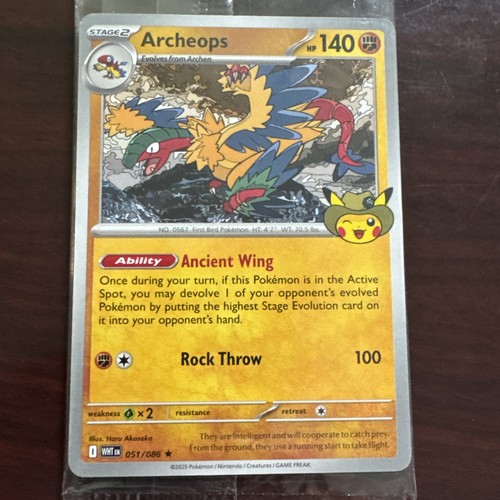 Carta promo pokemon - pokemon, archeops