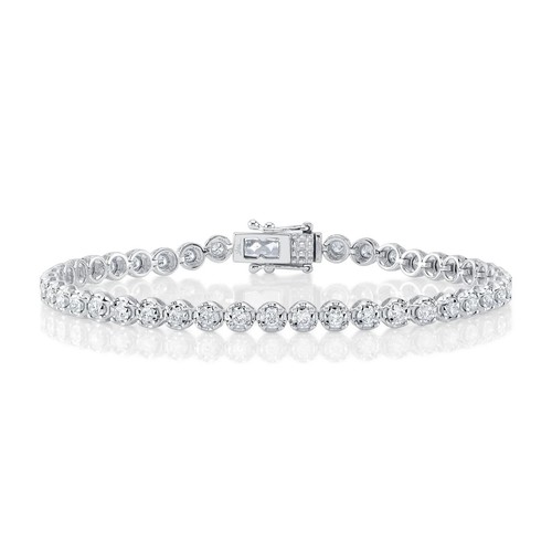 14k oro bianco diamante - bianco,