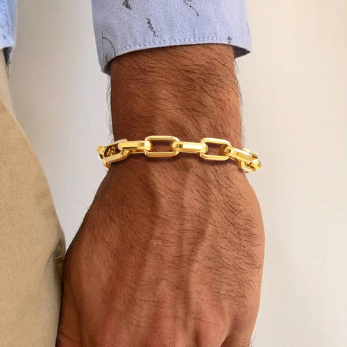 Bracciale catena rettangolare