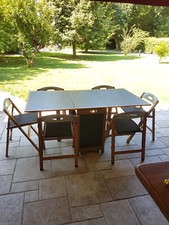 Tavolo pieghevole salvaspazio Foppapedretti Copernico + 6 sedie Mod. Luna Moon