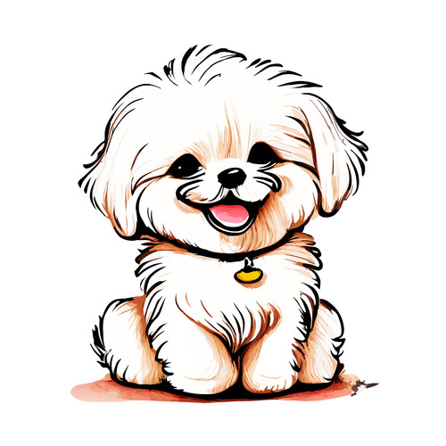 Adesivo auto maltese cani