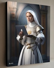 Quadro moderno vecchio maestro portatile tela incorniciata con certificato di autenticità 40x30 cm Jacob Hitt