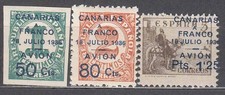 Canarie Posta 1937 Edifil 11/3