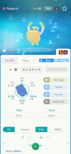 Pelipper 6iv shiny - 6iv, pronto
