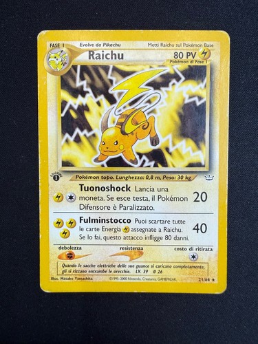 Pokemon raichu neo - 21/64,