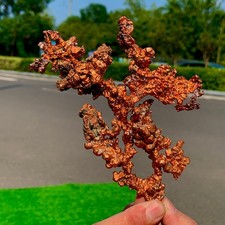 217G Raro!! esemplare minerale cristallo rame nativo iridescente