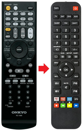 Telecomando adatto per onkyo - telecomando,