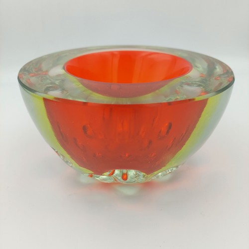 Ciotola geode vetro arte - arte, rosso