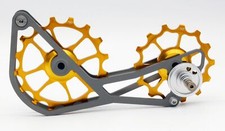 SwishTi Titanium Road Cycle Gabbia Ruota Puleggia Oversize per 11s Sram eTap Oro