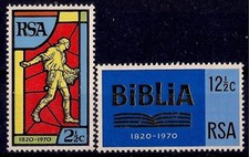 RSA 1970 Società Bibbia/150° Libro Seminatrice Semina Agricoltura Colture 2v MNH