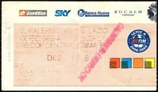 BIGLIETTO STADIO TICKET PALERMO LAZIO - CAMPIONATO SERIE A 2008/2009