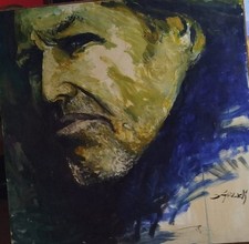 Olio su tela firmato di Vasco Rossi