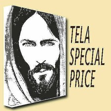 QUADRI MODERNI TELA 30X50 GESU' FEDE RELIGIONE CRISTIANESIMO BLACK AND WHITE