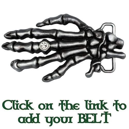 Mano scheletro metallo cintura - scheletro,