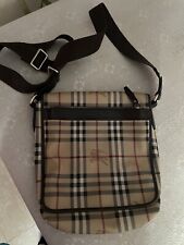 tracolla uomo pelle Burberry