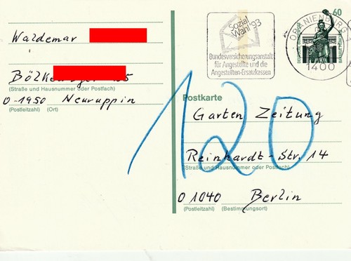 Bund vgo cartolina - cartolina, con