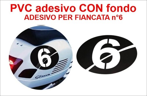 Adesivo vespa giorni sei - adesivo, 6
