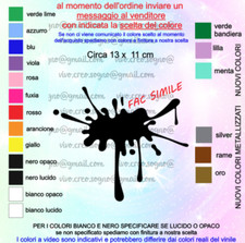 ADESIVI STIKERS SCHIZZO COLORE